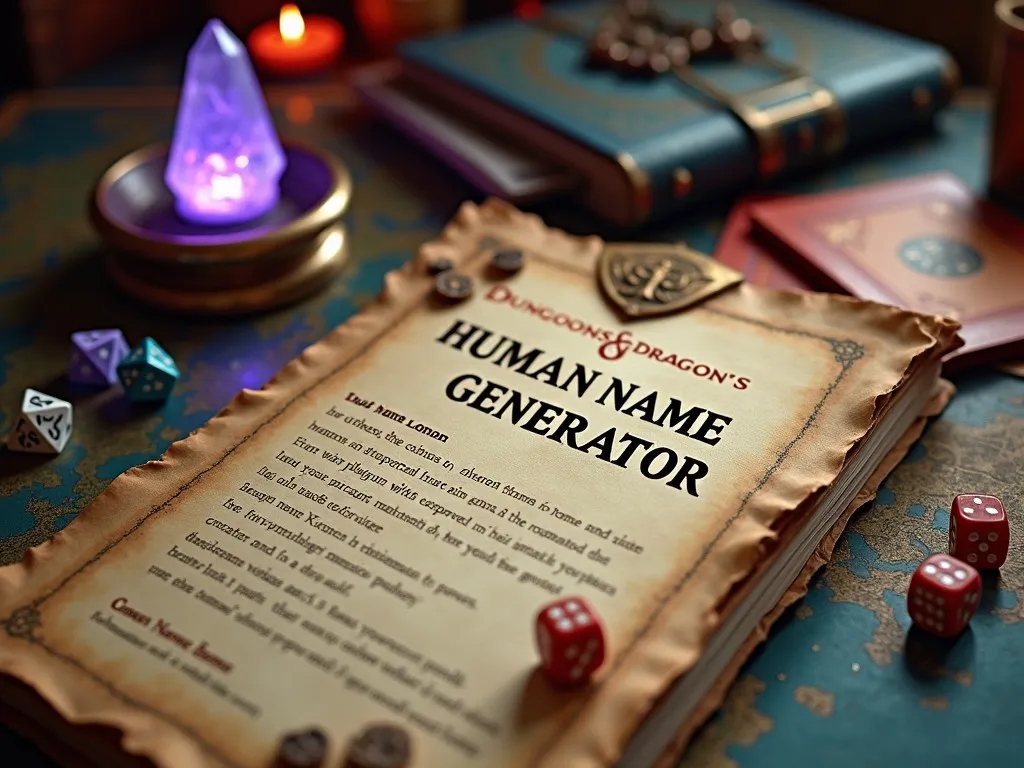 Human Name Generator Dnd