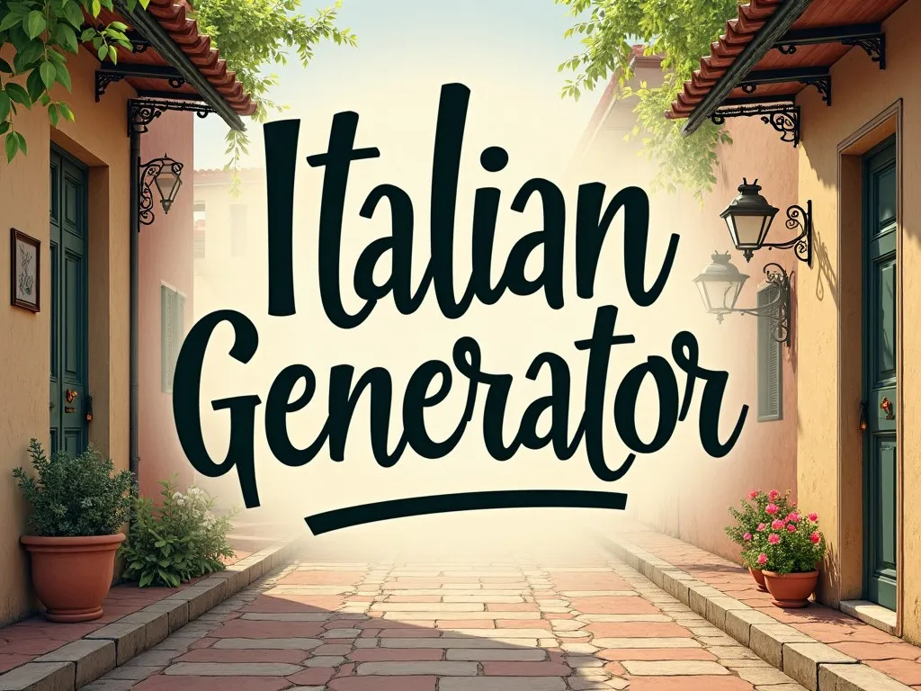 Italian Name Generator